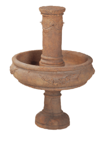 Rosa Column Cast Stone Outdoor Garden Fountains With Spout Fountain Tuscan